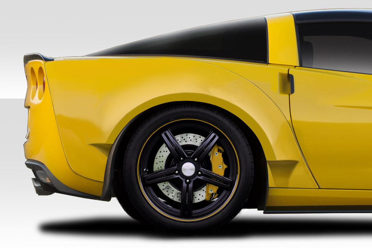 Upgrade Your 2005 - 2013 Chevrolet Corvette C6 with Duraflex D Sport Rear Fender Flares - 2 Piece Set!